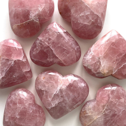 Large Lavender Rose Quartz Heart | Love Crystal | Third Eye + Heart Chakra | Heart Healing | Self Love - Sole Luna