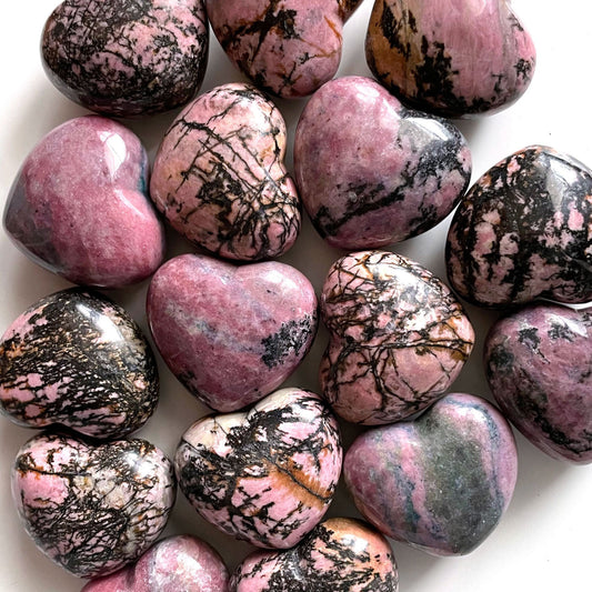 Rhodonite Heart | Emotional Balance | Release Toxicity | Heart Healing | Mending Relationships - Sole Luna