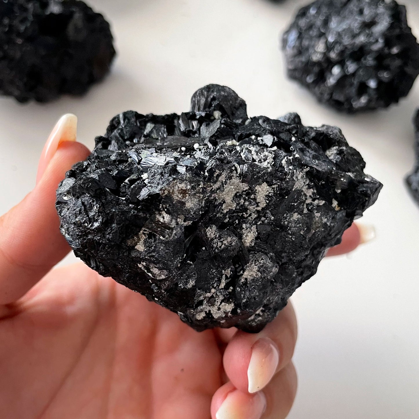 Black Tourmaline Cluster