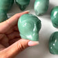 Green Aventurine Alien Head Carving