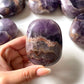 HUGE Amethyst Palm Stone | Intuition | Clairvoyance | Calming Crystal | Anxiety Relief - Sole Luna