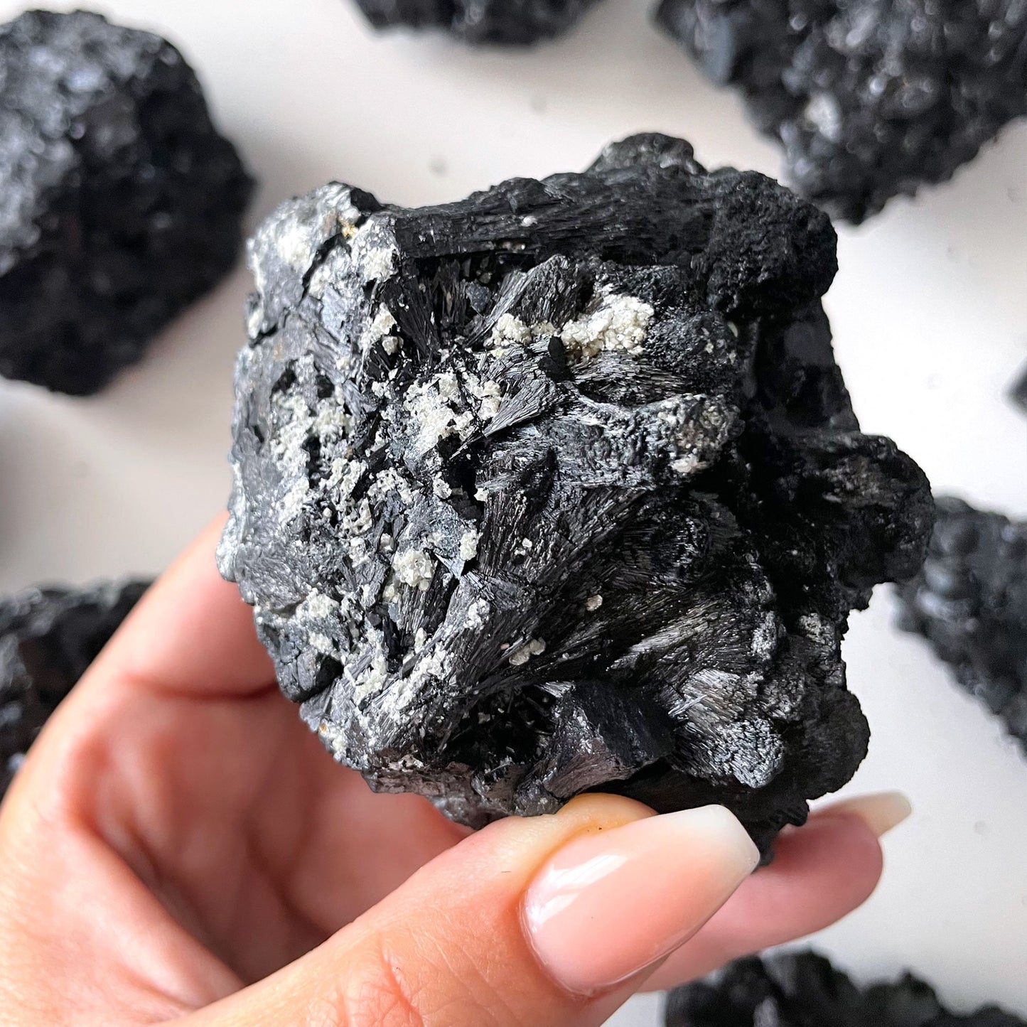 Black Tourmaline Cluster