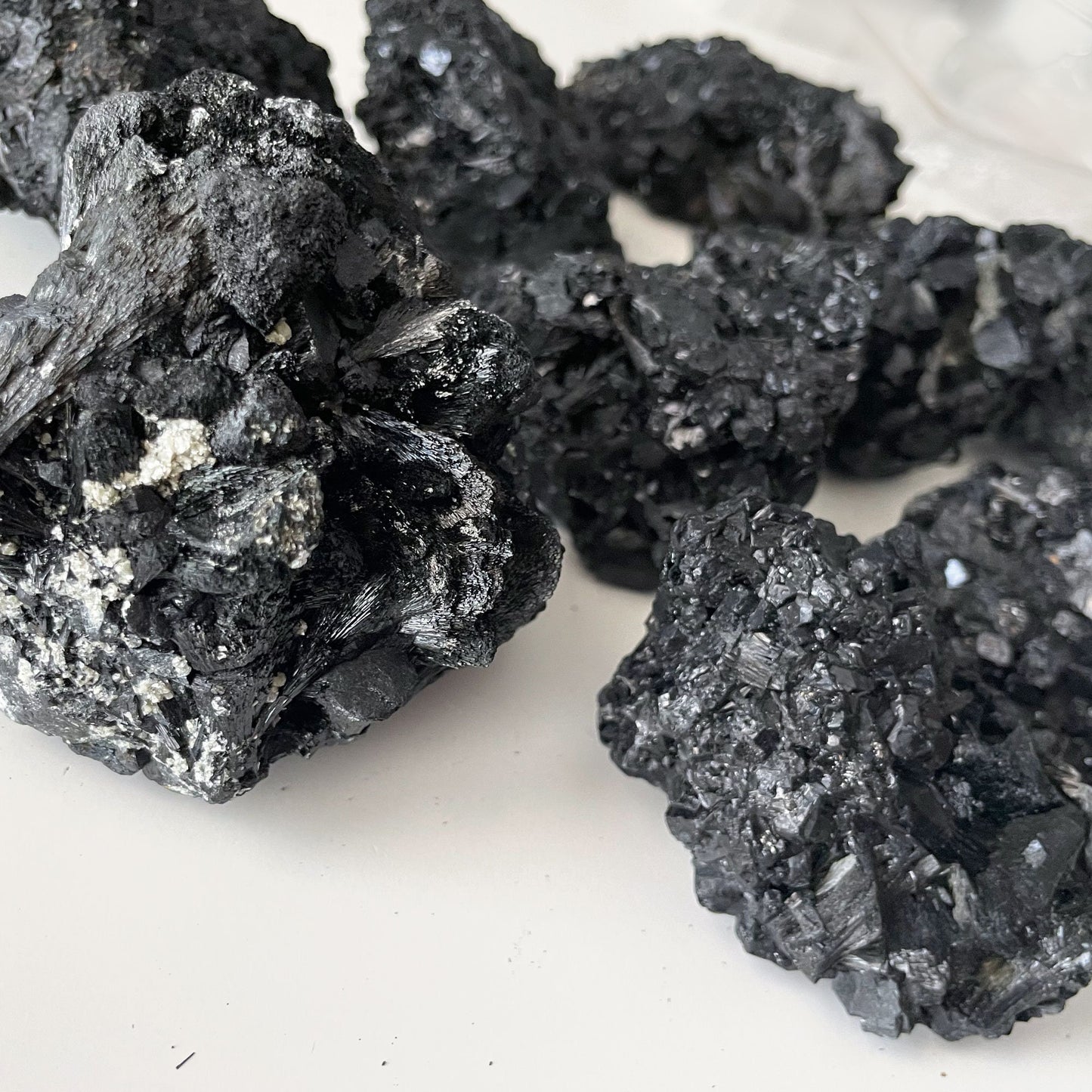 Black Tourmaline Cluster