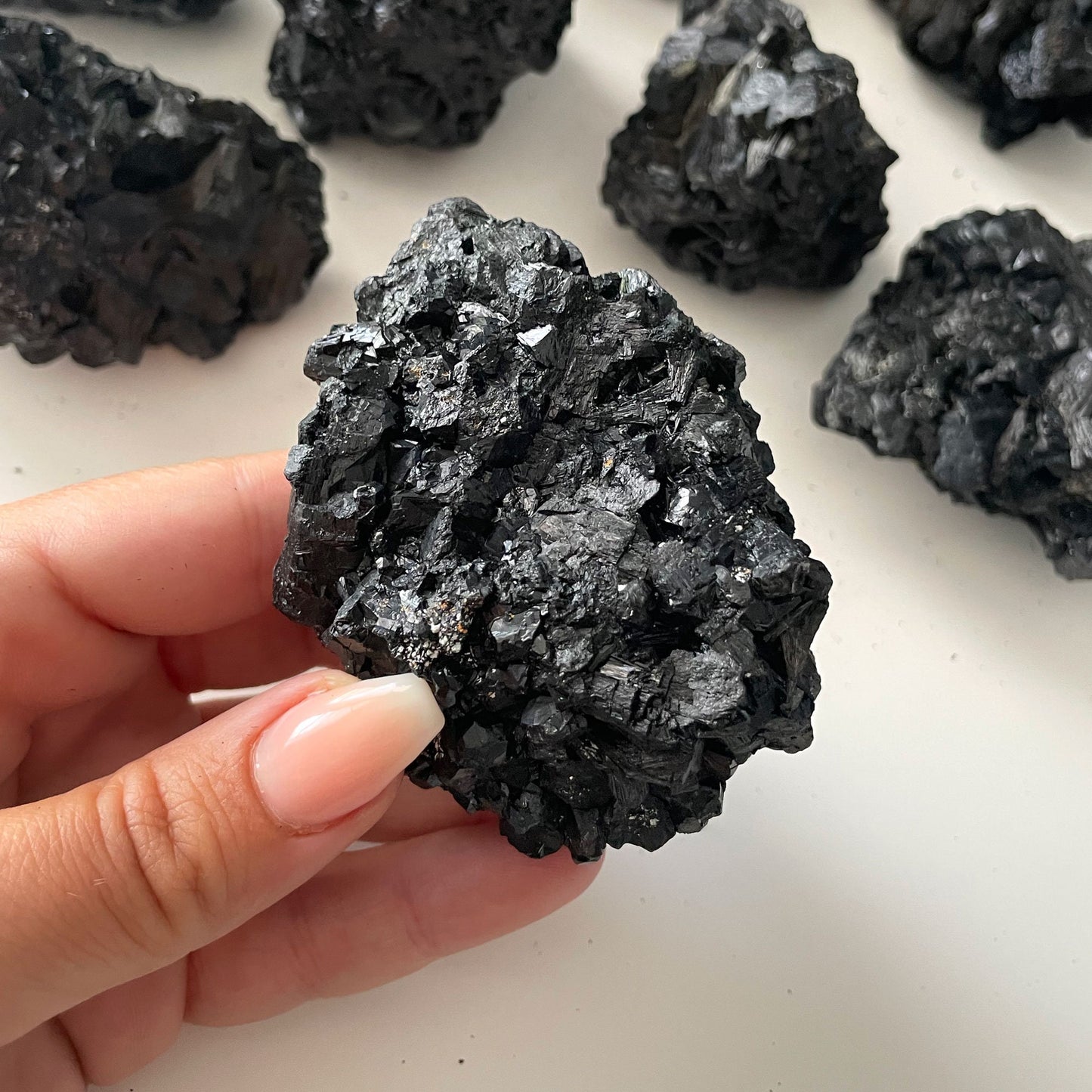 Black Tourmaline Cluster