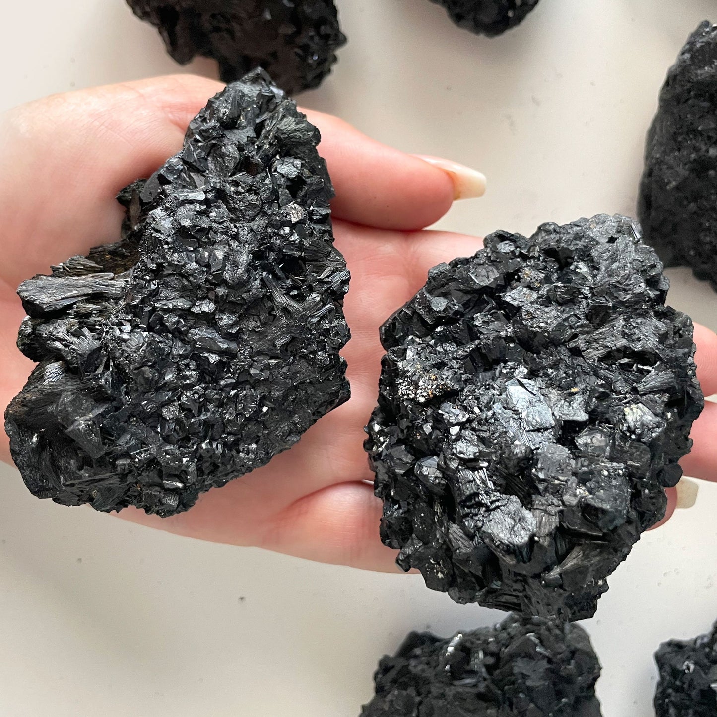 Black Tourmaline Cluster