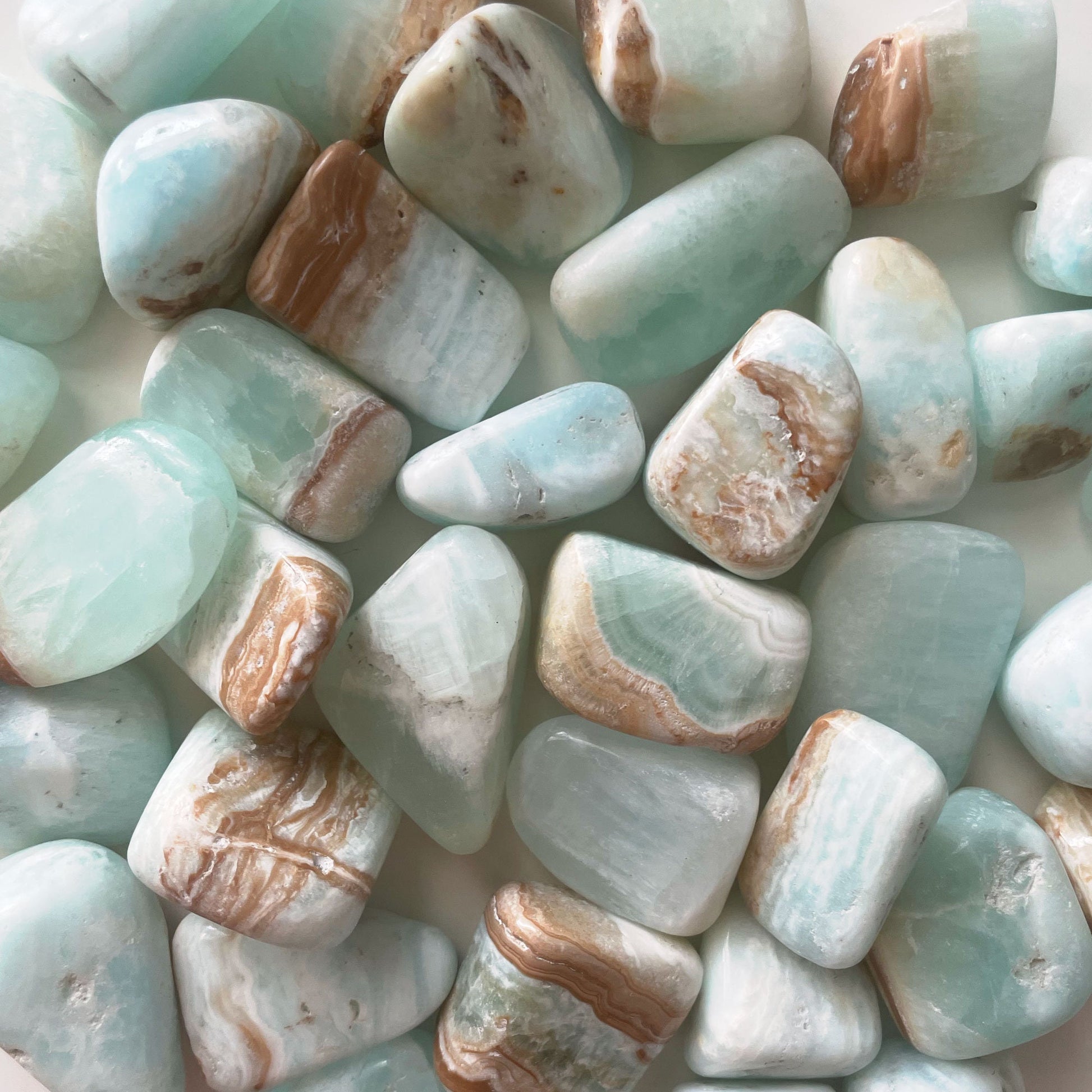 Caribbean Calcite Tumbled | Intuition | Calm | Astral Travel | Blue Calcite - Sole Luna