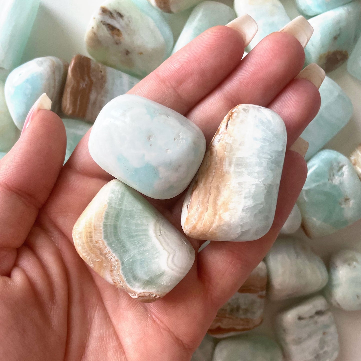 Caribbean Calcite Tumbled | Intuition | Calm | Astral Travel | Blue Calcite - Sole Luna