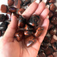 Mahogany Obsidian Tumbled Stone | Psychic Protection Crystal | Shadow Work Stone | Strength | Root Chakra - Sole Luna