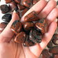 Mahogany Obsidian Tumbled Stone | Psychic Protection Crystal | Shadow Work Stone | Strength | Root Chakra - Sole Luna
