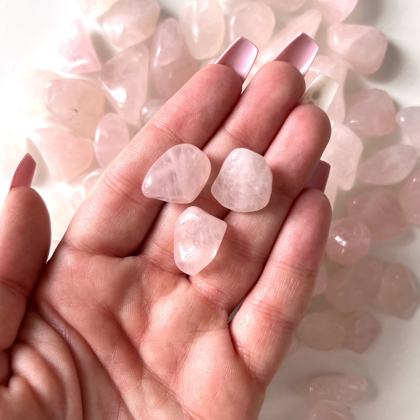 Rose Quartz Small Tumbled Set of 10