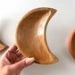 Crescent Moon Wooden Bowl | Carved Moon Bowl | Crystal Bowl | Jewelry Bowl | Storage | 5.65in Wooden Bowl | Handmade in Indonesia - Sole Luna