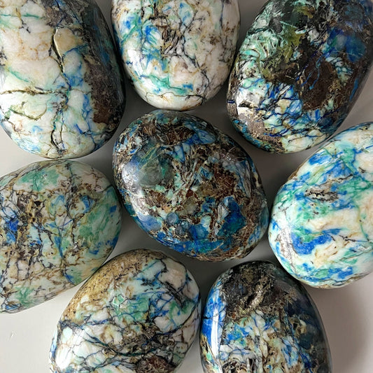 Azurite Malachite Palm Stone