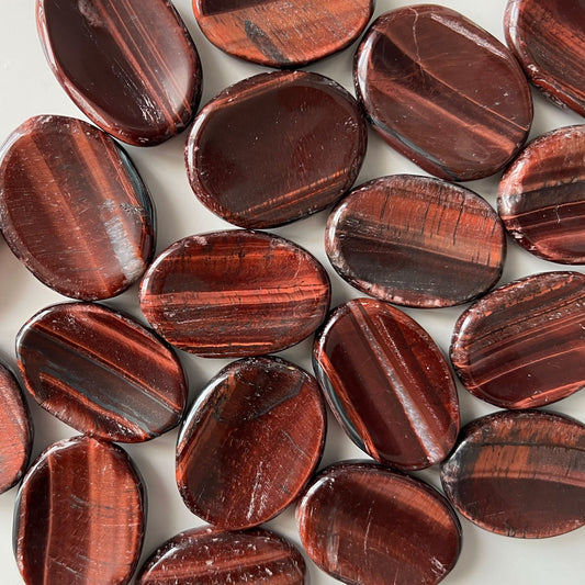 Red Tiger's Eye Worry Stone