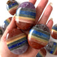7 Chakra Bonded Palm Stone - Sole Luna