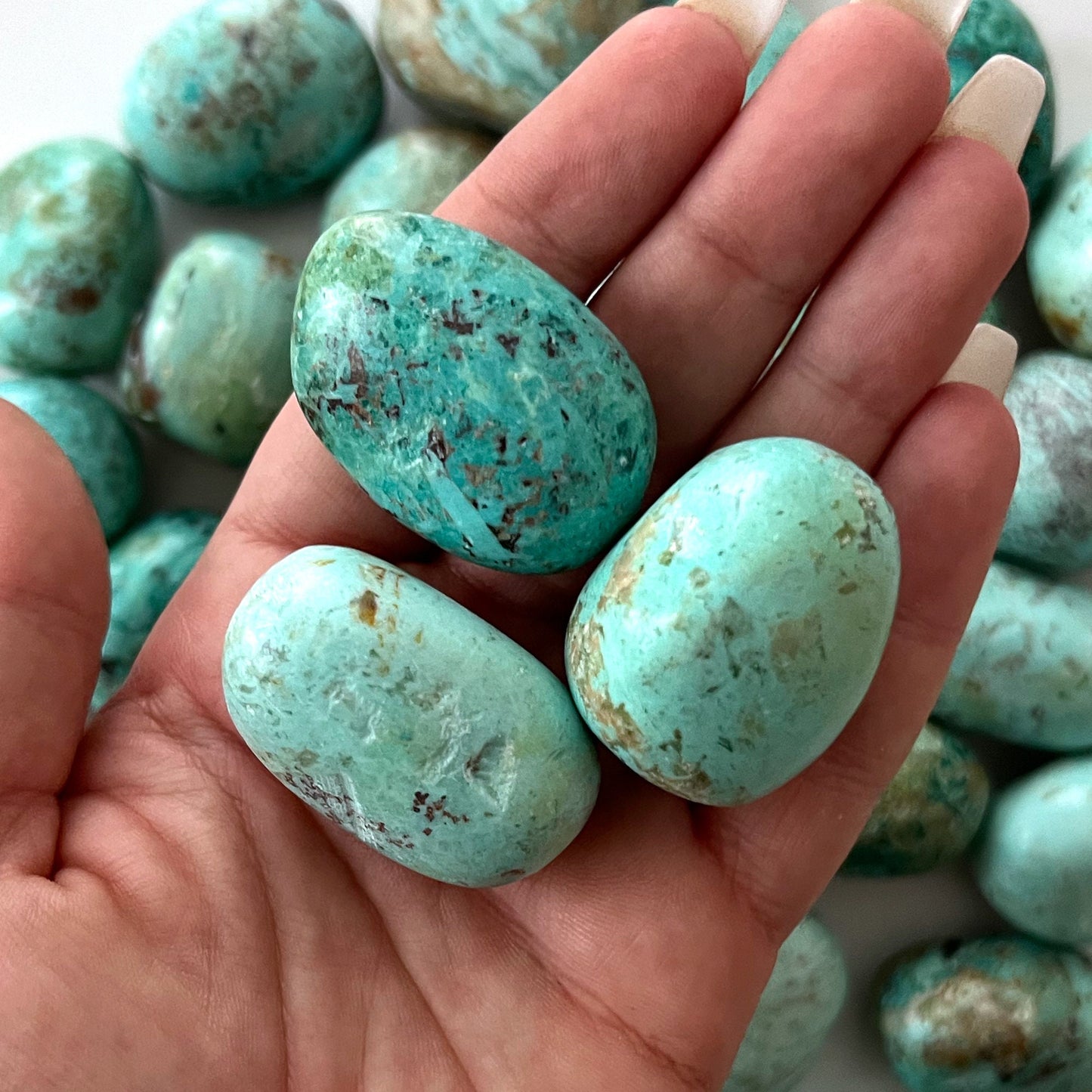 Peruvian Turquoise Pebble | Truth | Communication | Protection | Optimism | Calming - Sole Luna