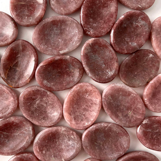 Pink Lepidolite Worry Stone