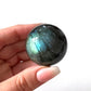 PSYCHIC STONE Labradorite Sphere 32mm - 42mm | Divine Connection | Crown + Third Eye Chakra | Crystal Ball - Sole Luna