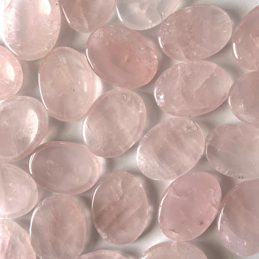 LOVE Rose Quartz Worry Stone | Love Crystal | Heart Chakra | Heart Healing - Sole Luna