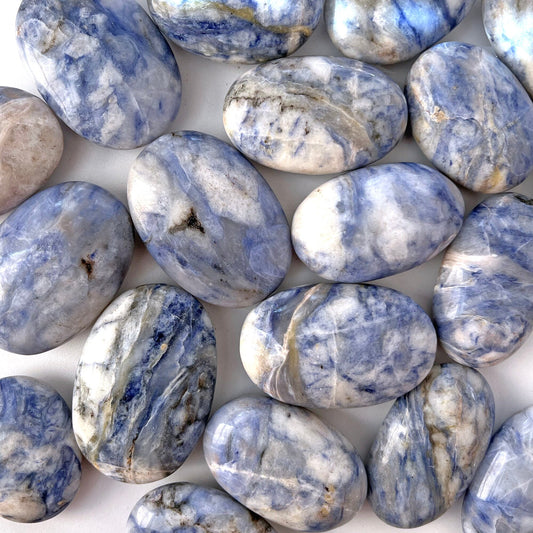 RARE Afghanite Palm Stone | Psychic Visions | Clarity | Sharp Perception | Telepathy | Past Lives | Akashic Records | Spirit Guides - Sole Luna