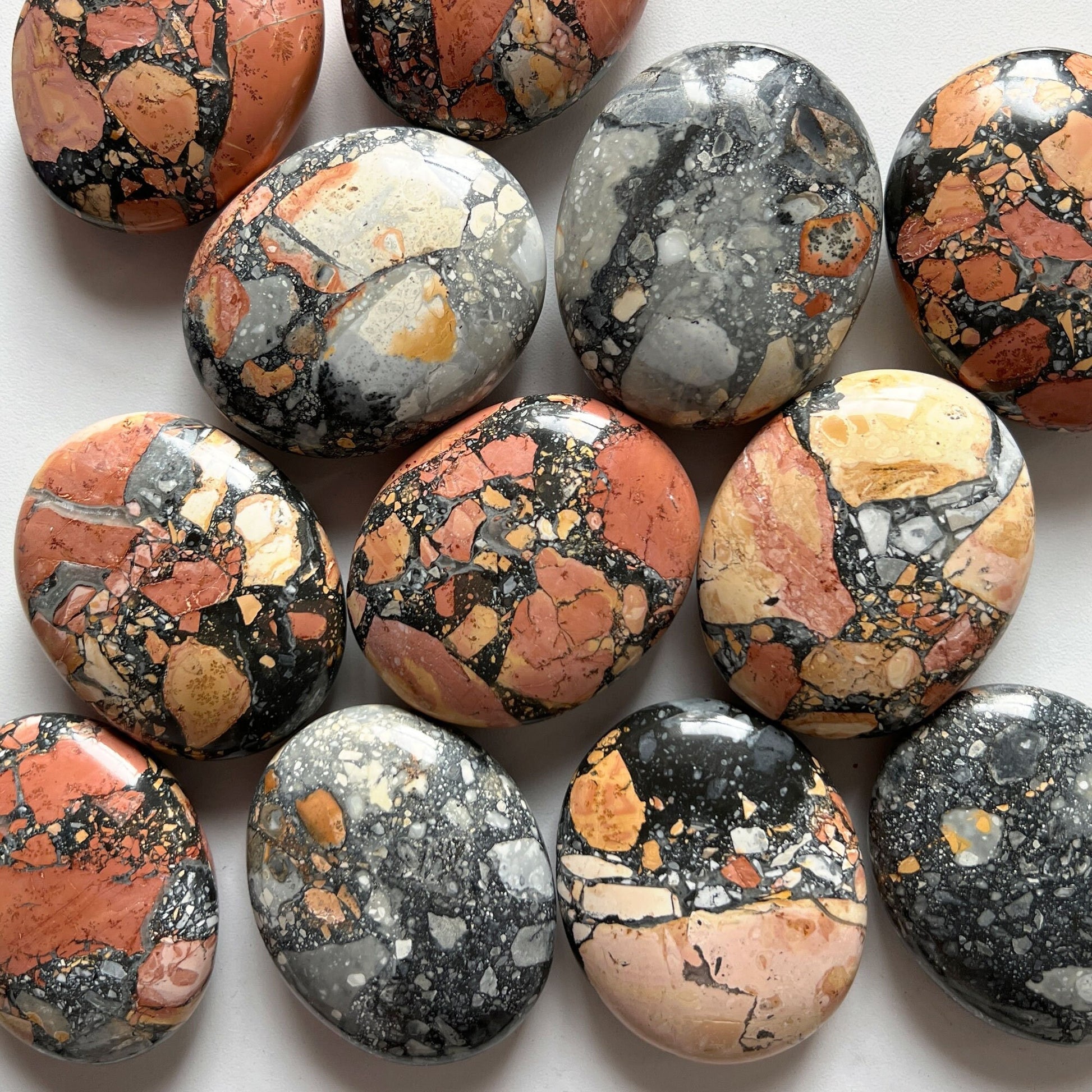 Maligano Jasper Palm Stone from Indonesia | Astral Travel + Dream Recall | Stabilizing - Sole Luna