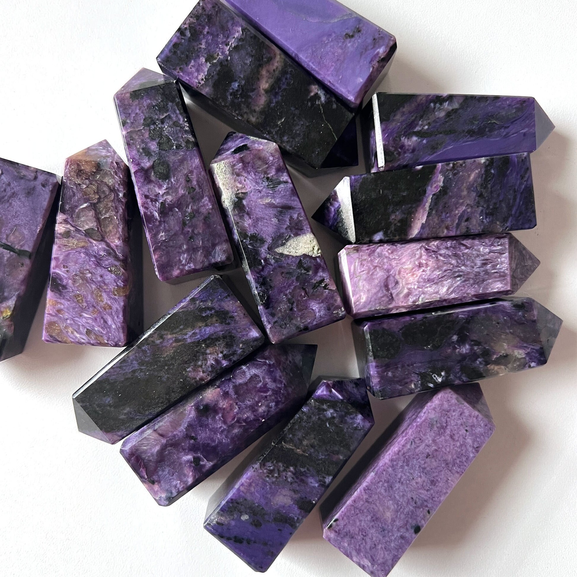 Charoite Mini Obelisk | Origin Russia | Transformation | Transmutation Crystal | Relaxation - Sole Luna