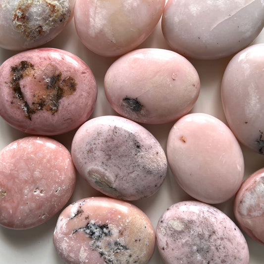 Pink Opal Palm Stone