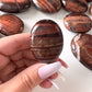 Red Tiger's Eye Palm Stone | Protection Crystal | Self-Esteem | Motivation | Energy | Sex Drive - Sole Luna