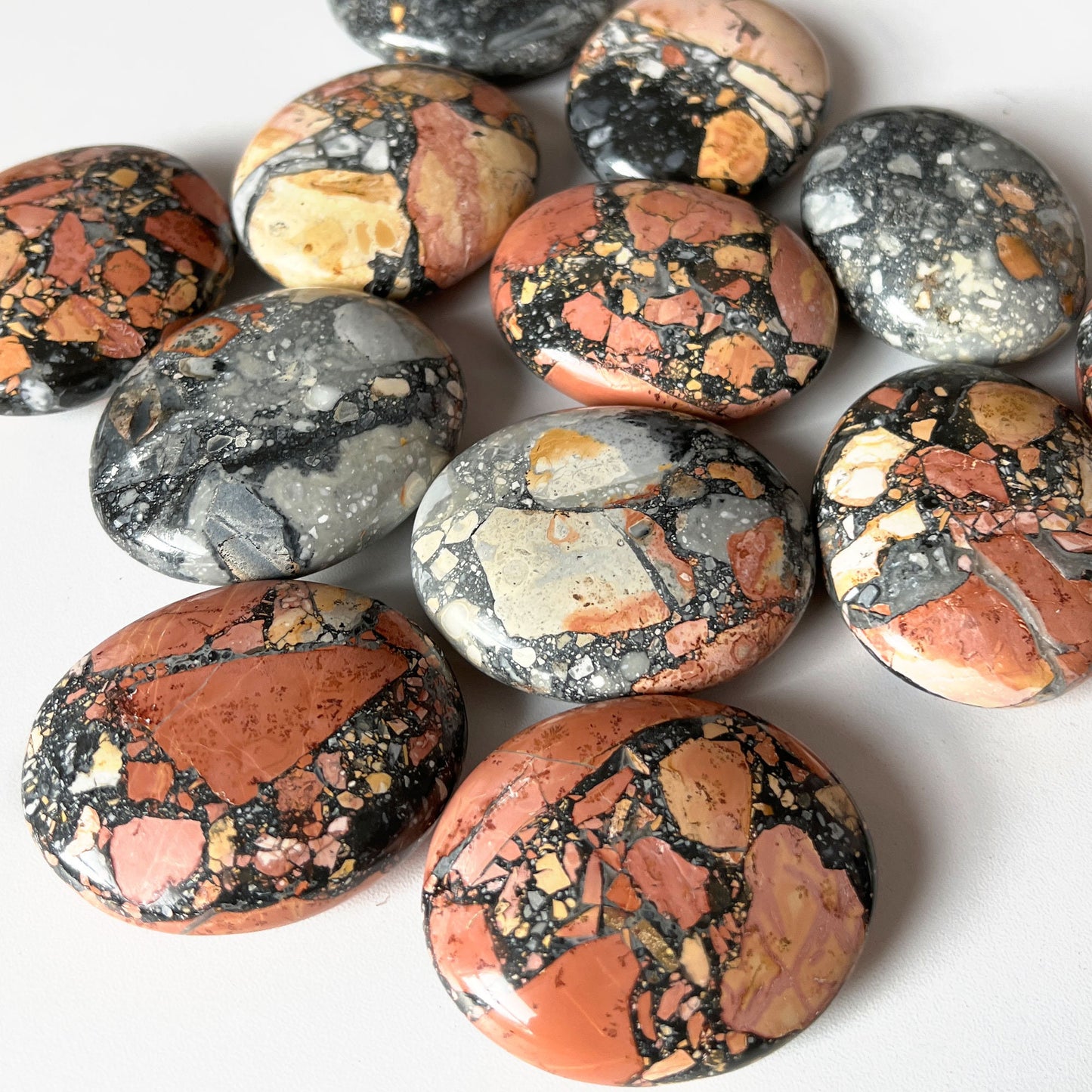 Maligano Jasper Palm Stone from Indonesia | Astral Travel + Dream Recall | Stabilizing - Sole Luna