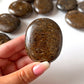Bronzite Palm Stone | Protection from Negativity  | Stress Relief | Inner Stability | Self-forgiveness | Grounding | Determination - Sole Luna