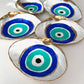 Evil Eye Painted Shell Dish | Jewelry Dish | Shell Dish | Crystal Holder Dish | Protection | Block Negativity | Atlantic Surf Clam - Sole Luna