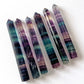 Rainbow Fluorite Pencil Tower - Sole Luna