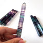 Rainbow Fluorite Pencil Tower - Sole Luna