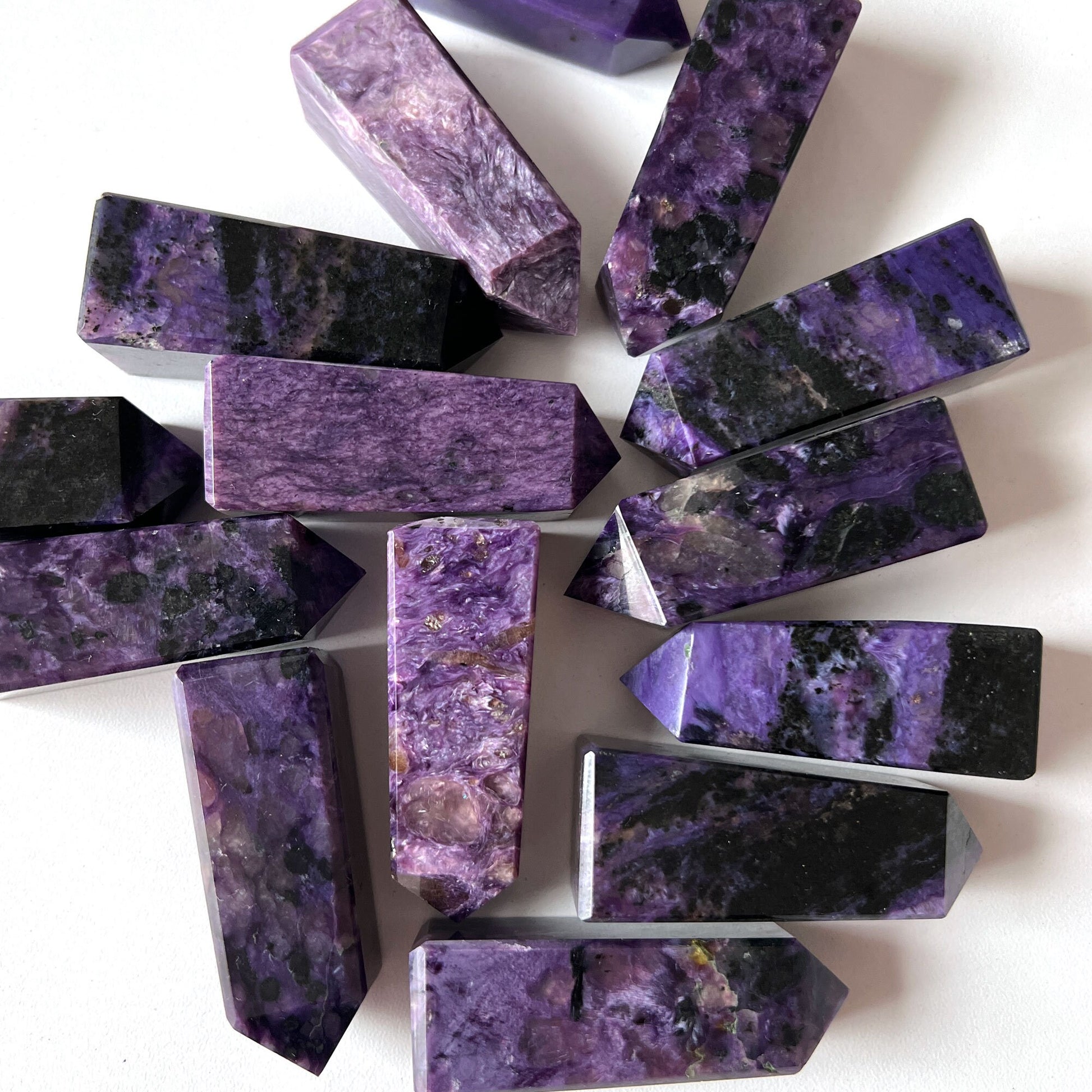 Charoite Mini Obelisk | Origin Russia | Transformation | Transmutation Crystal | Relaxation - Sole Luna