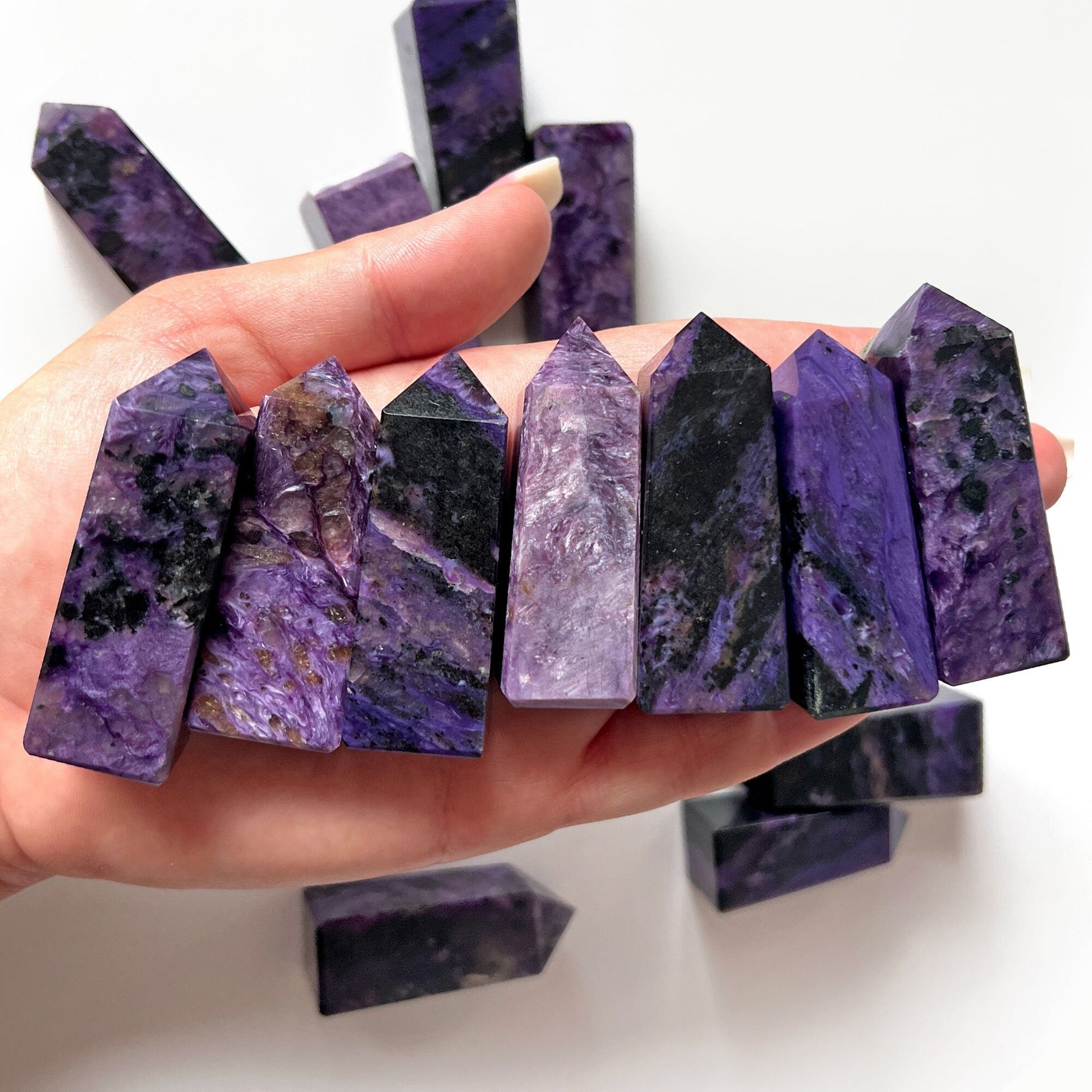 Charoite Mini Obelisk | Origin Russia | Transformation | Transmutation Crystal | Relaxation - Sole Luna